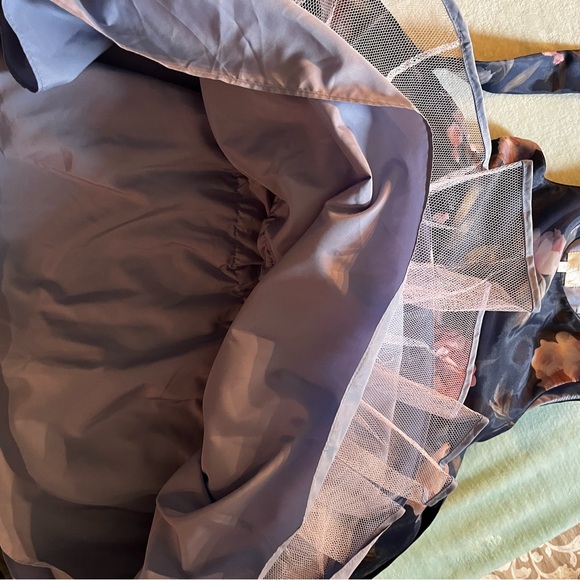 Laura Ashley gorgeous navy blue dress with flower blooms sz 6x. Exquisite!! - Picture 11 of 11